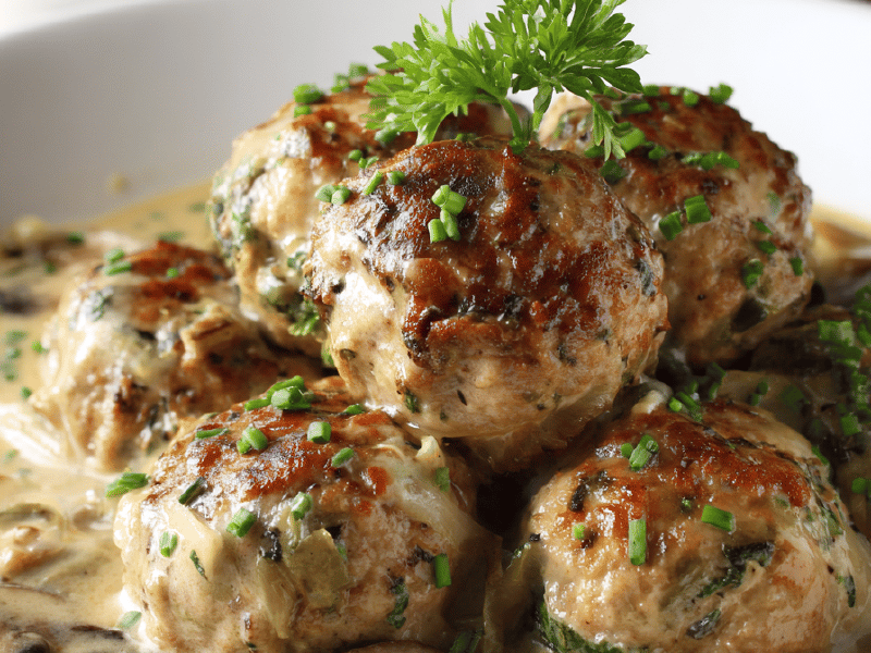 Almôndegas de Porco Cremosas