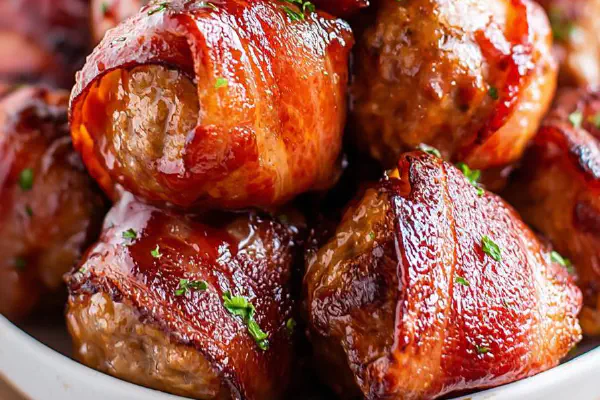 Almôndegas bacon BBQ