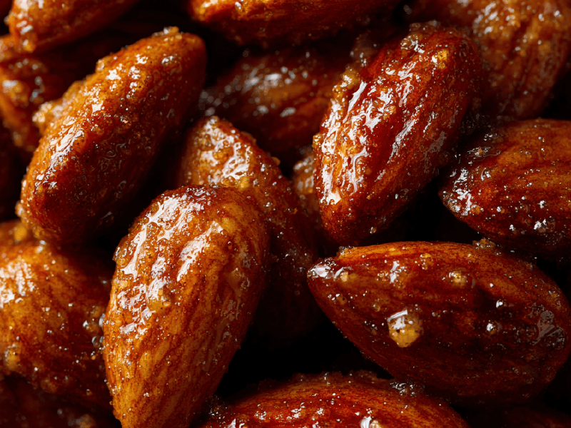Amêndoas Crocantes com Caramelo e Especiarias