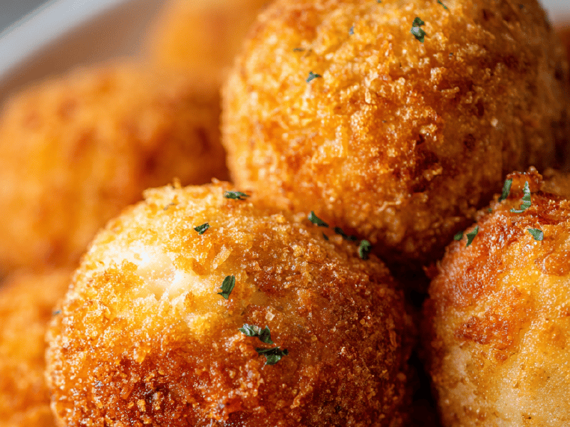Arancinis de Queijo com Toque de Cajá