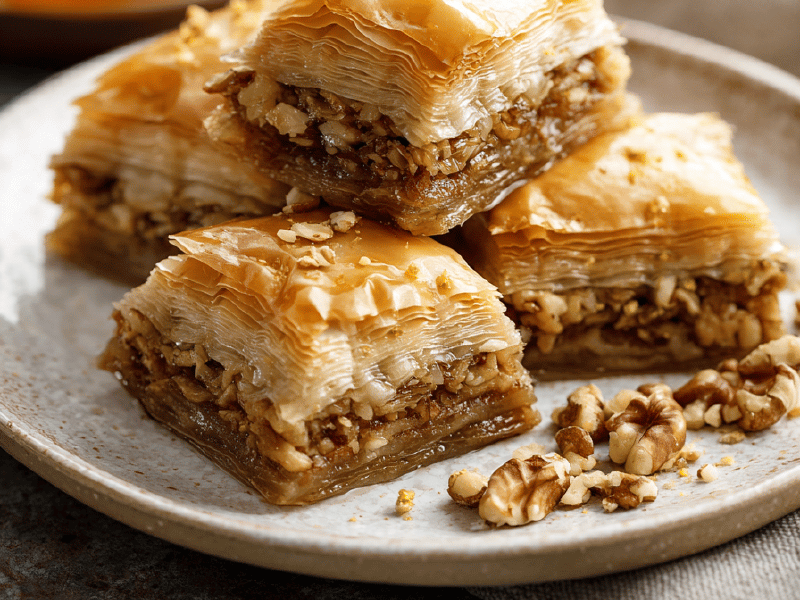 Baklavas com Nozes e Hidromel