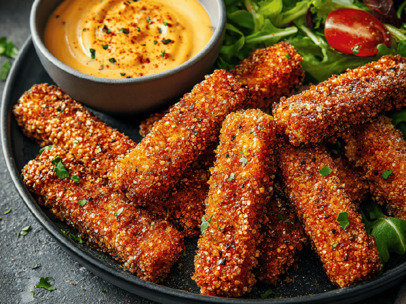 Bâtonnets crocantes de tofu