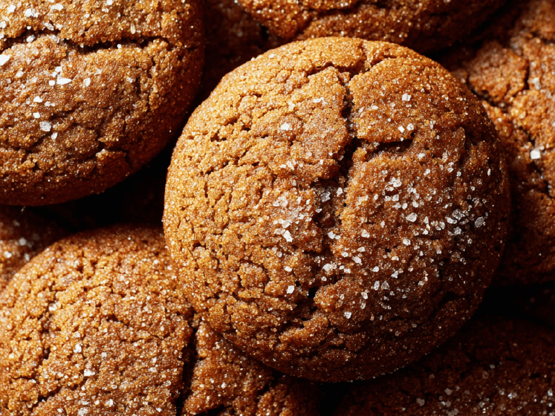Biscoitos de melado e banana