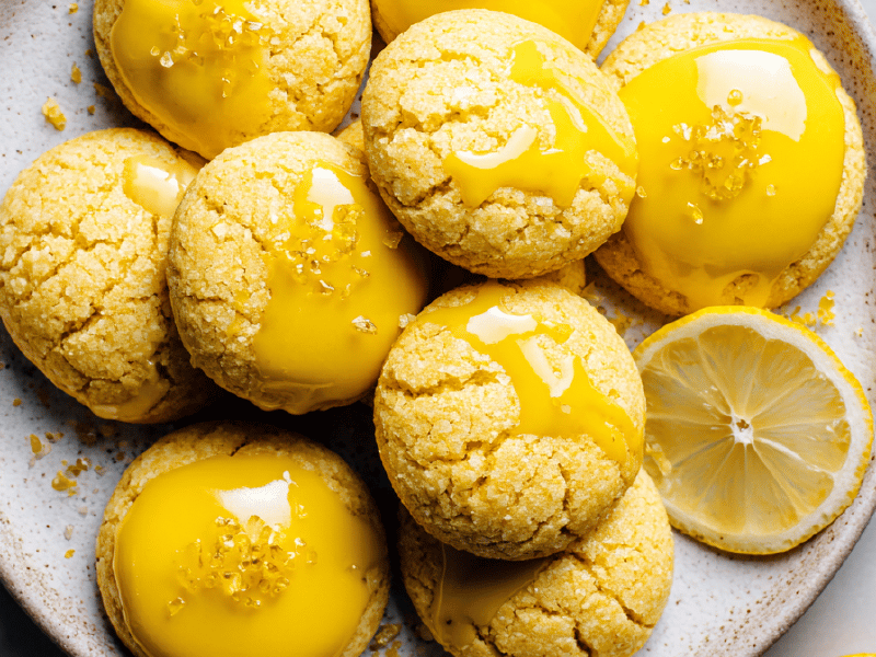 Biscoitos espelhados cítricos