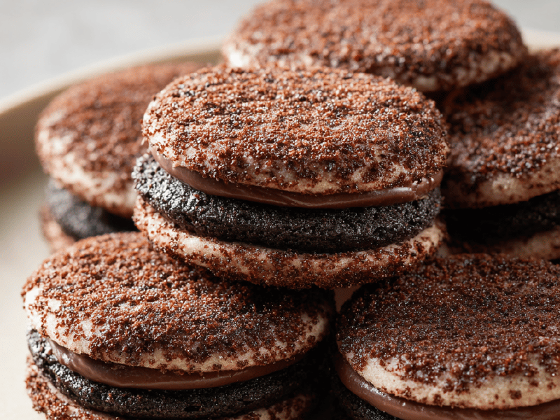 Biscoitos Sablés Chocolate Quente
