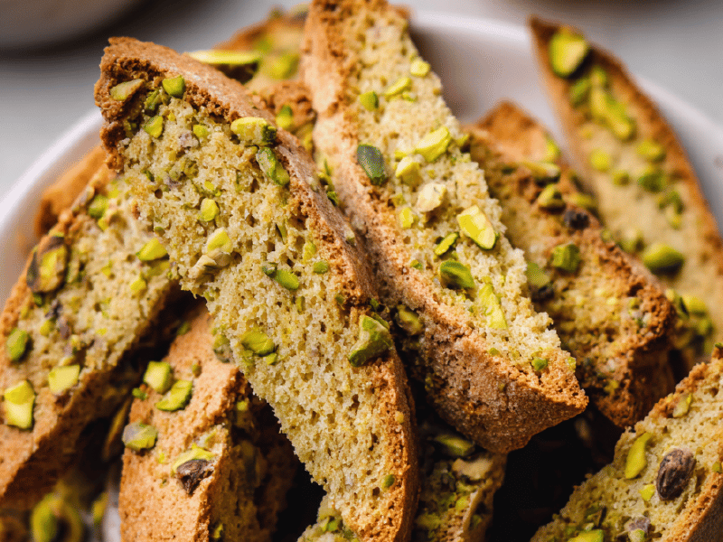 Biscotti Pistache Limão Veganos