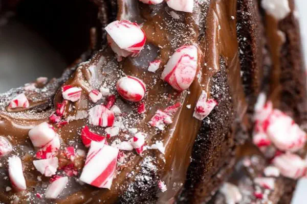 Brownies com cobertura de chocolate