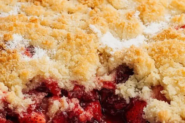 Bolo de Morango Simples