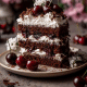 Petit gâteau invertido de pera
