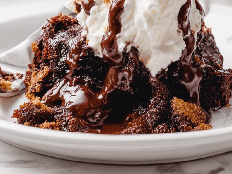 Bolo Sundae de Chocolate