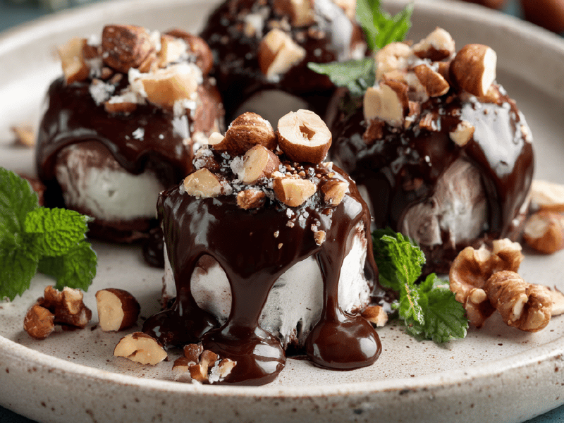 Bombons Gelados de Chocolate
