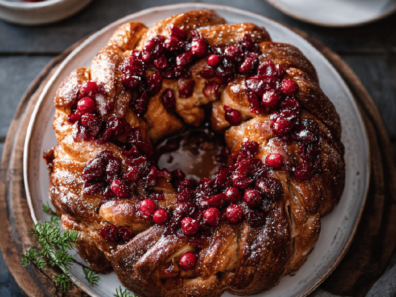 Brioche Canela e Cranberry