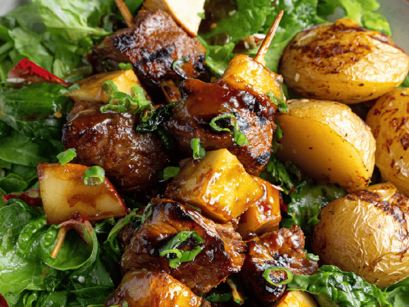 Brochettes de Canard Apimentadas