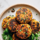 Boulettes gigantes com carne e brócolis