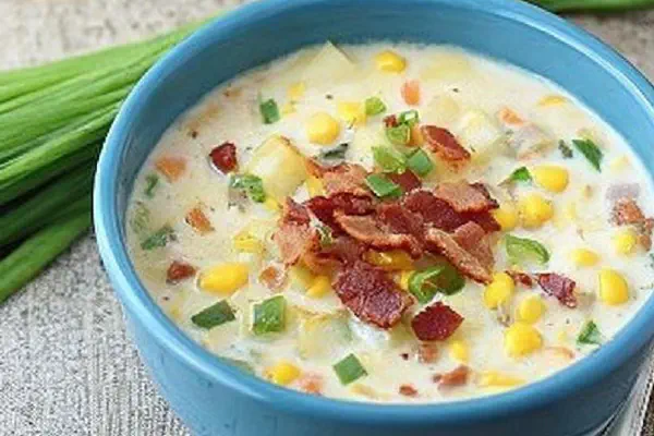 Caldo Cremoso de Milho e Bacon