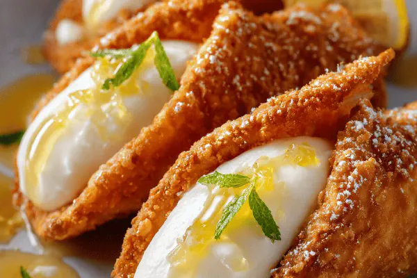 Cannoli de Limão e Mascarpone