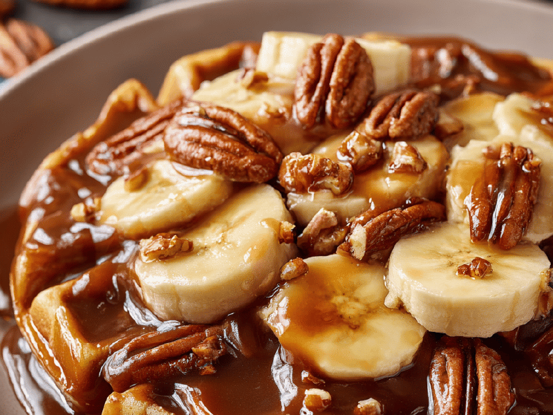 Caramelo com Banana e Nozes