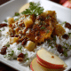 Sanduíches frango manga curry
