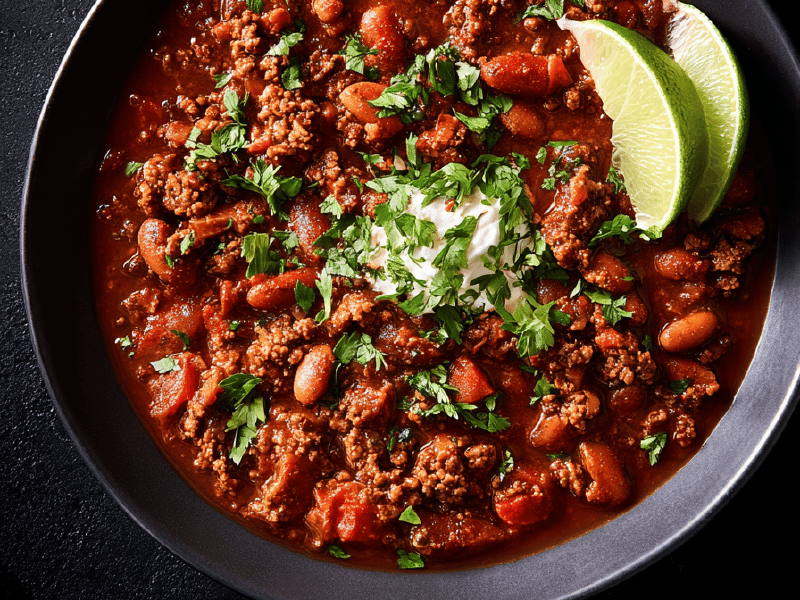 Chili de Carne com Toque Brasileiro