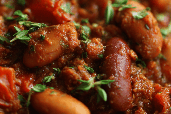 Chili rápido com feijão pinto