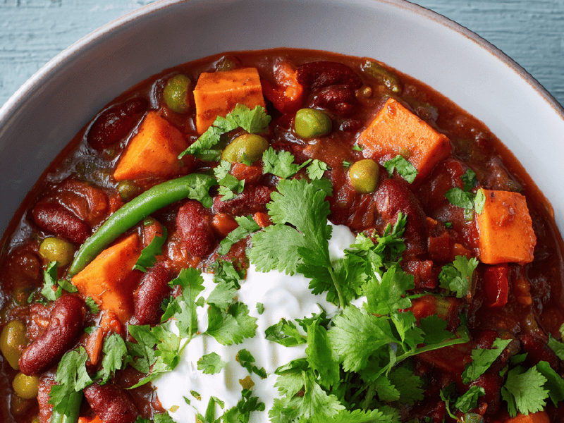 Chili Vegetariano com Edamame