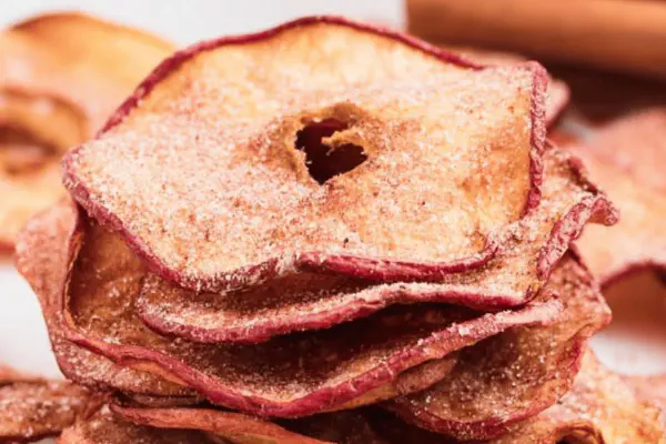 Chips de Maçã com Toque de Baunilha