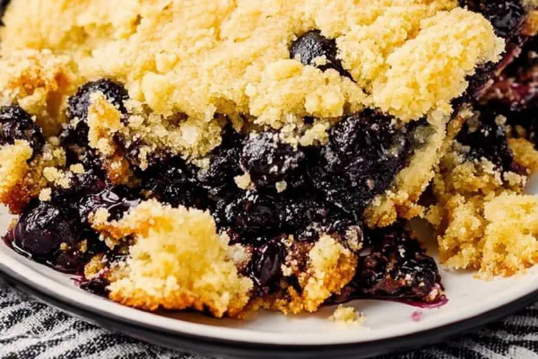 Cobbler de Limão com Mirtilo