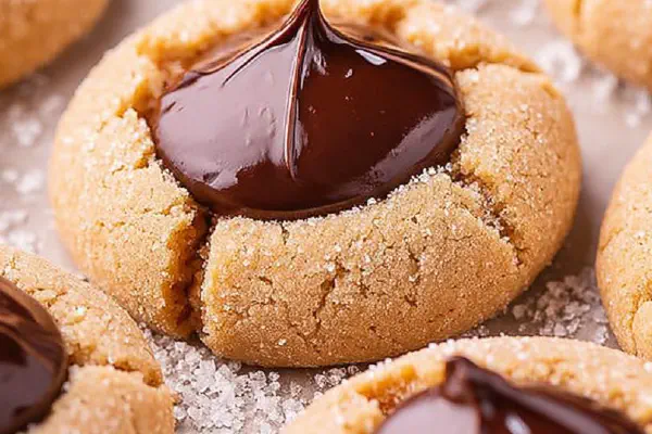 Cookies de Amendoim com Ganache