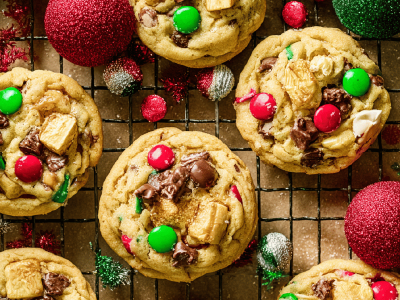 Cookies Natalinos com Crocância