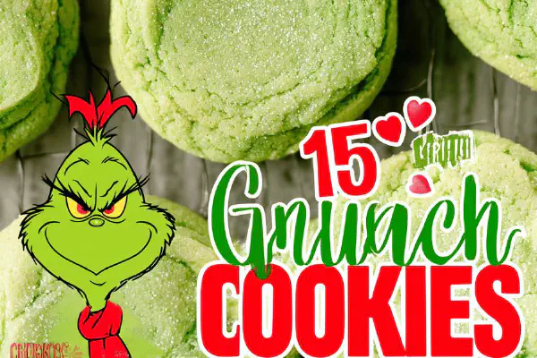 Cookies Recheados do Grinch