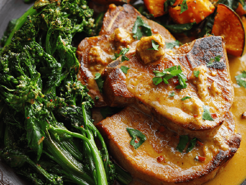Côtelettes de Porc com Maple e Curry