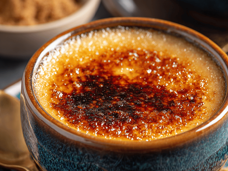 Crème brûlée Chai vegano