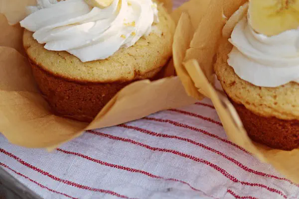Cupcake de Banana Simples