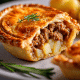 Frango com grão e pitas crocantes