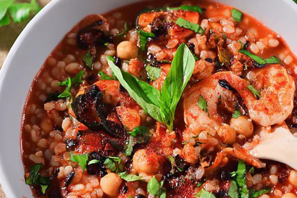 Ensopado Italiano de Frutos do Mar