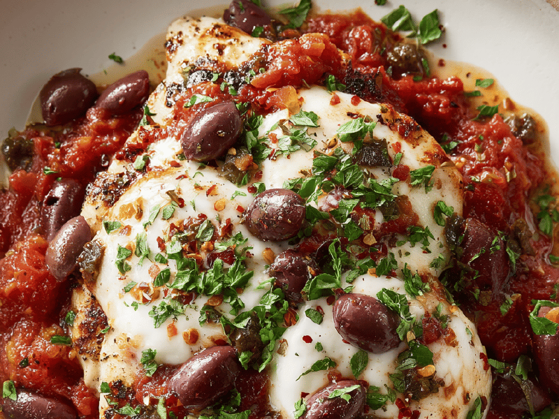 Escalopes de Frango com Mozzarella e Tomate