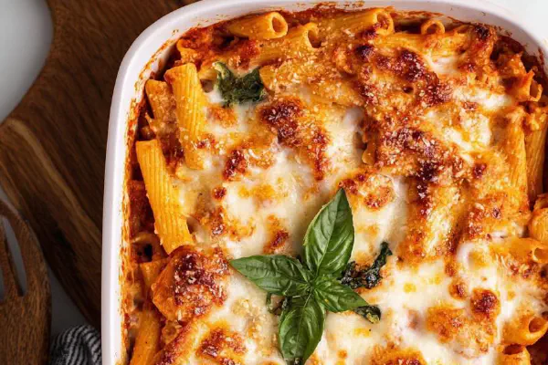 Frango Assado com Ziti Cremoso