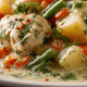 Frango com batata-doce gratinada