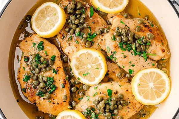 Frango Piccata com Toque de Alecrim