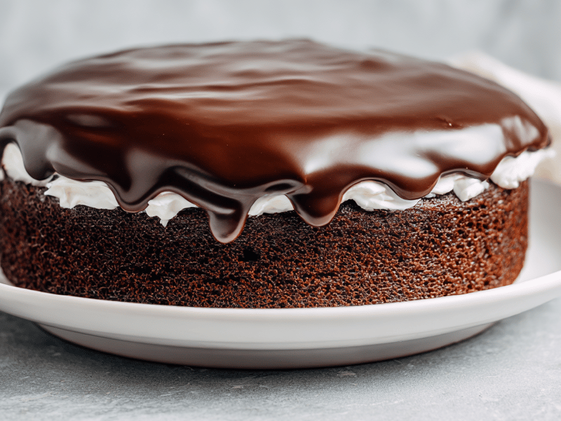 Ganache com toque de café e caramelo