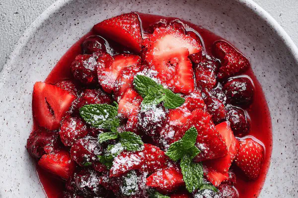 xarope de morango caseiro