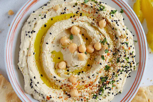 Hommus com tempero twist