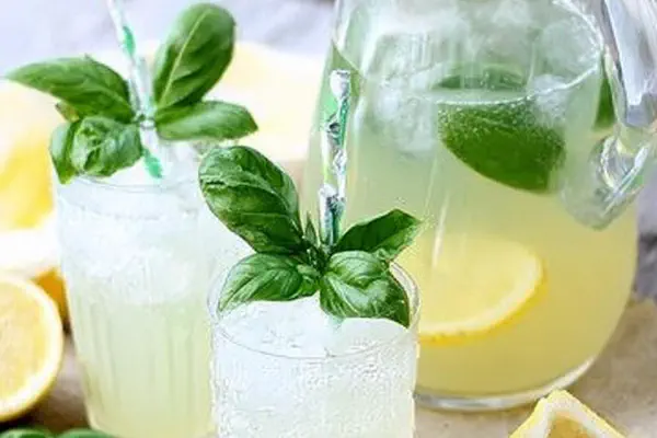 Limonada com Manjericão e Gengibre
