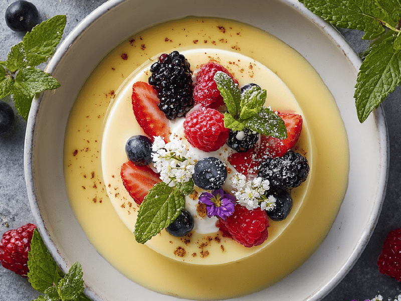 Mousse de Rum e Baunilha