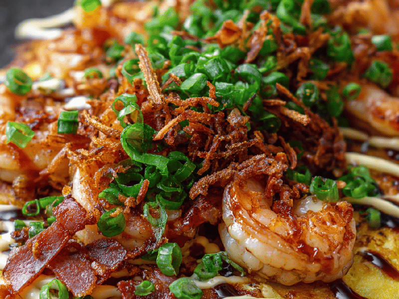 Okonomiyaki com toque brasileiro