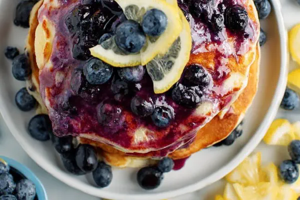 Panquecas Blueberry Limão Ricota