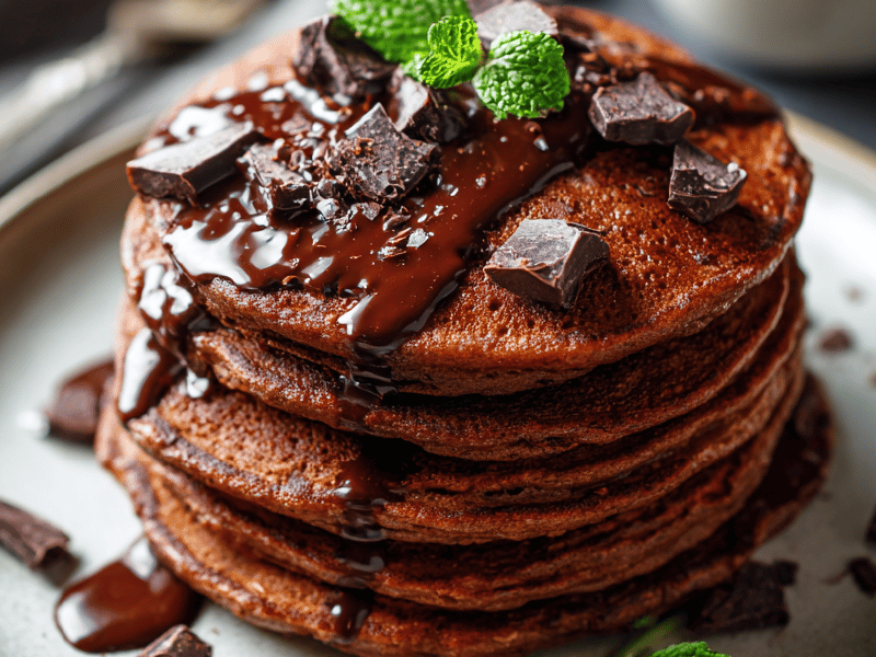 Panquecas Duplo Chocolate
