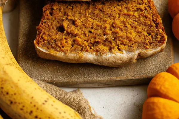 Pão de Abóbora e Banana