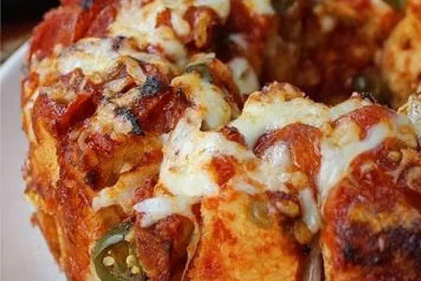 Pão Pull-Apart de Pizza