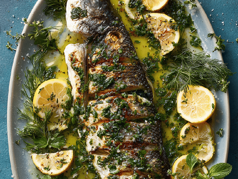 Peixe Grelhado ao Limão e Ervas